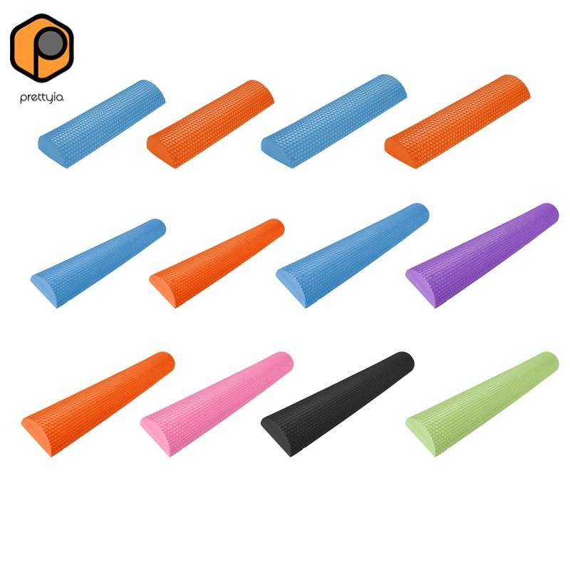 Prettyia Half Round Foam Roller น้ำหนักเบามีความจุถึง 200 กก., ใช้งานได้นานและเนียน สบายสำหรับใช้ที่คอม