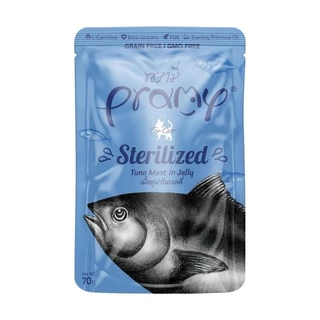 PRAMY อาหารเปียกแมว สูตรสำหรับแมวทำหมัน ยกลัง 4 โหล 48 ซอง (พรามี่)