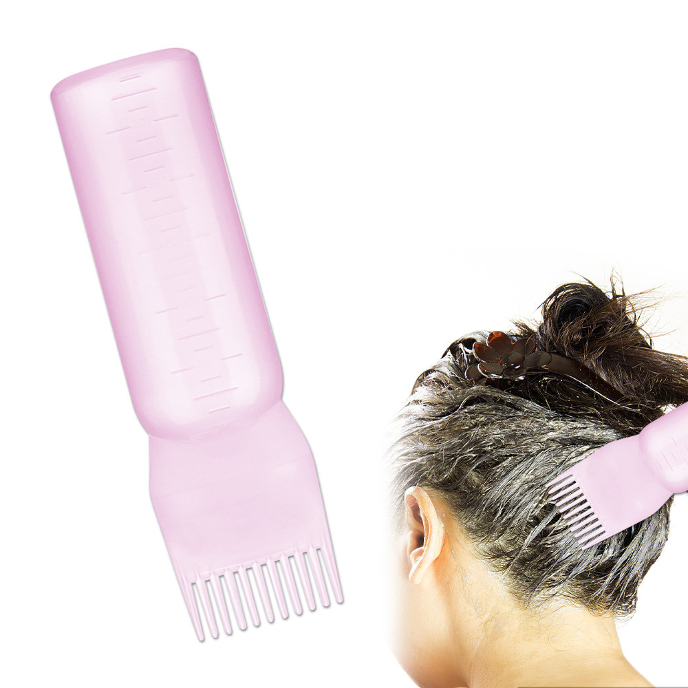 160ML น้ํามัน Applicator ขวดสําหรับผม Professional Hairdressing ย้อมหวีขวดร้านตัดผม