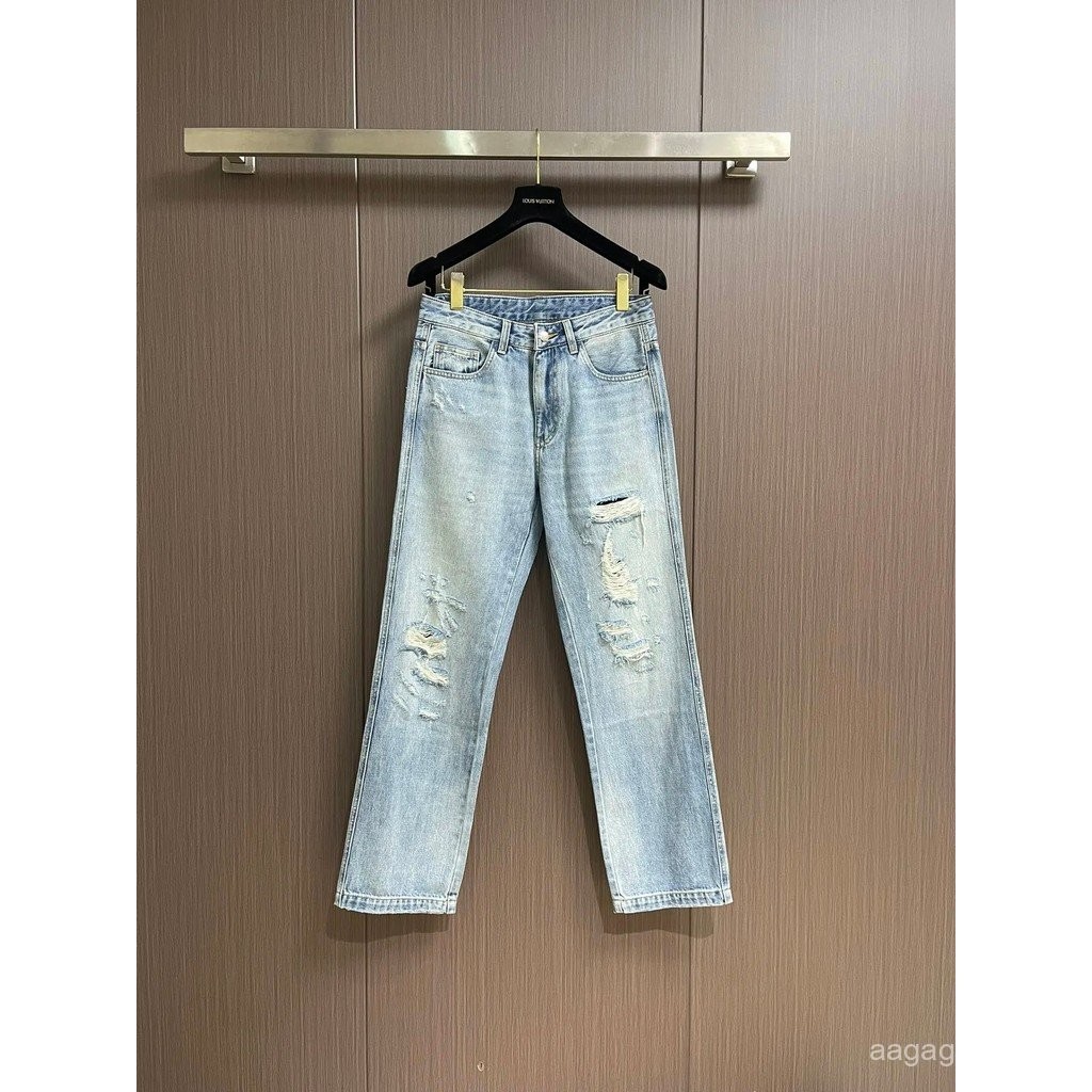 Amiri Washed Ripped High Street Slim-fit กางเกงยีนส์