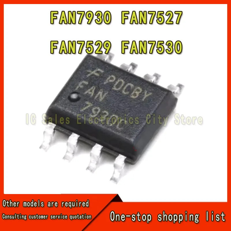 FAN7930C FAN7527B Fan7529 FAN7530 ชิปไฟ LCD SOIC8 IC 10 unidads