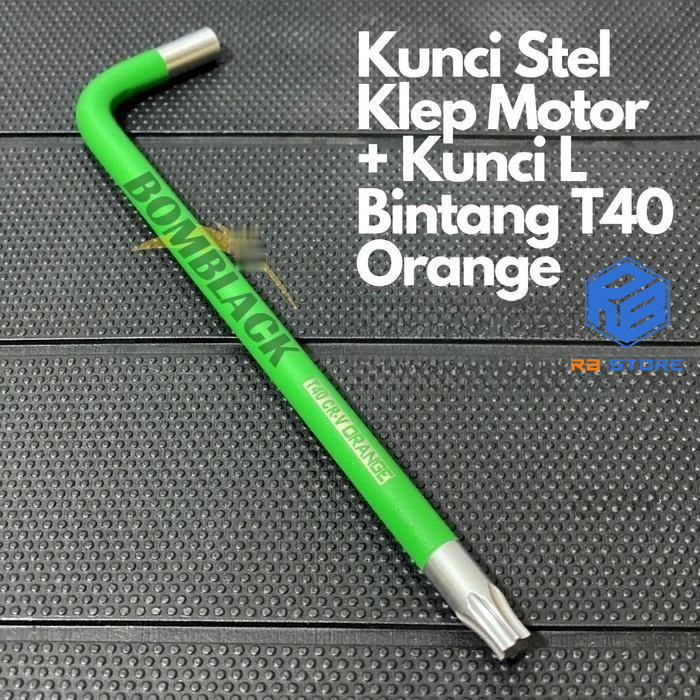 T40 กุญแจปรับวาล์ว Torx Star L Key T 40 กุญแจปรับสีเหลือง