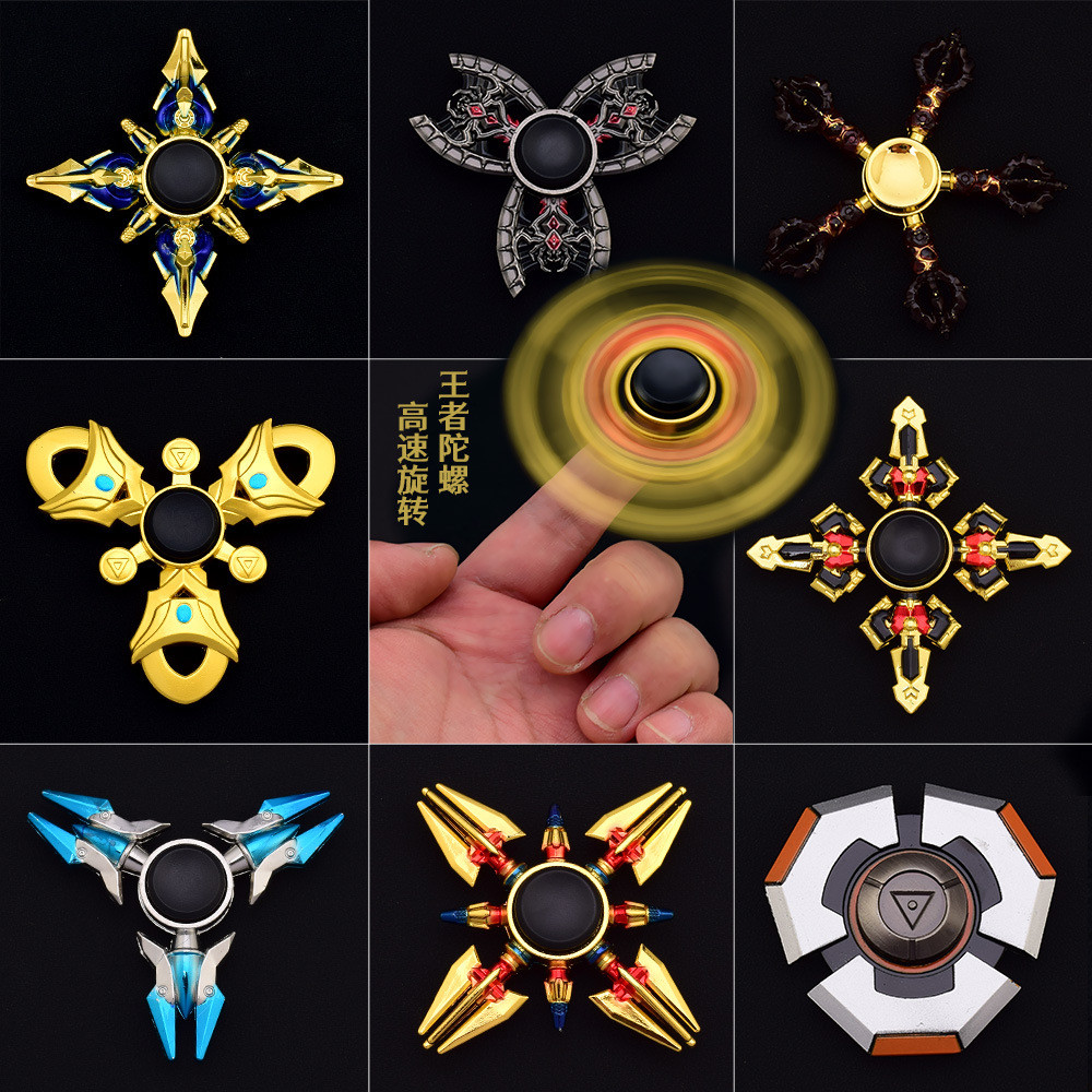 Fidget Spinner อาวุธรุ่น King Spinner โลหะทั้งหมดหัตถกรรม Finger Spinner Fidget Spinner ของเล่น