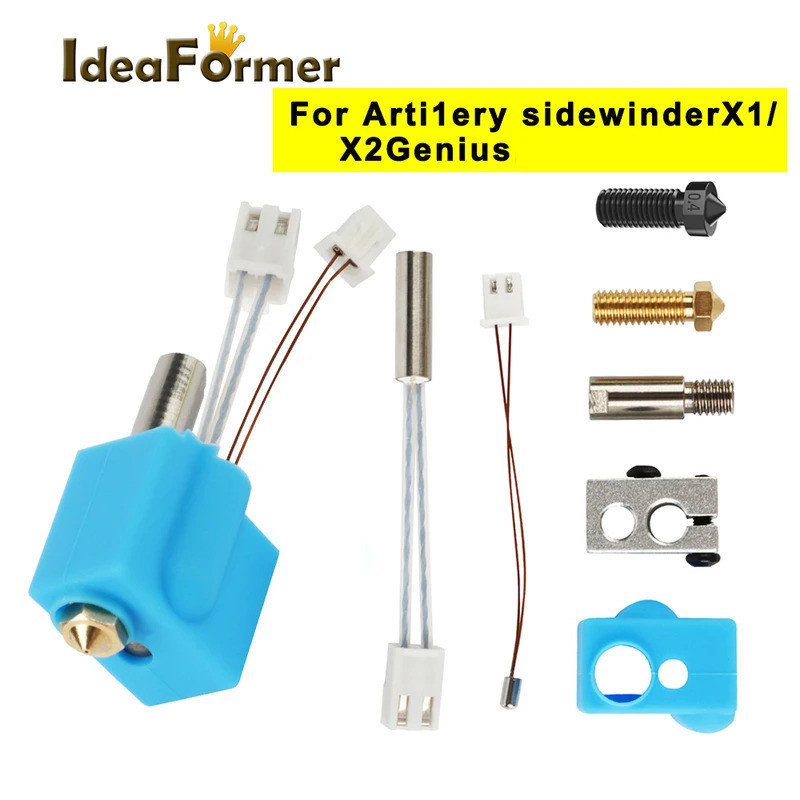 สําหรับ Artillery 3D เครื่องพิมพ์ Hotend 24V 64W ประกอบชุด J-Head 0.4 มม.หัวฉีด 1.75 มม.สําหรับ Side