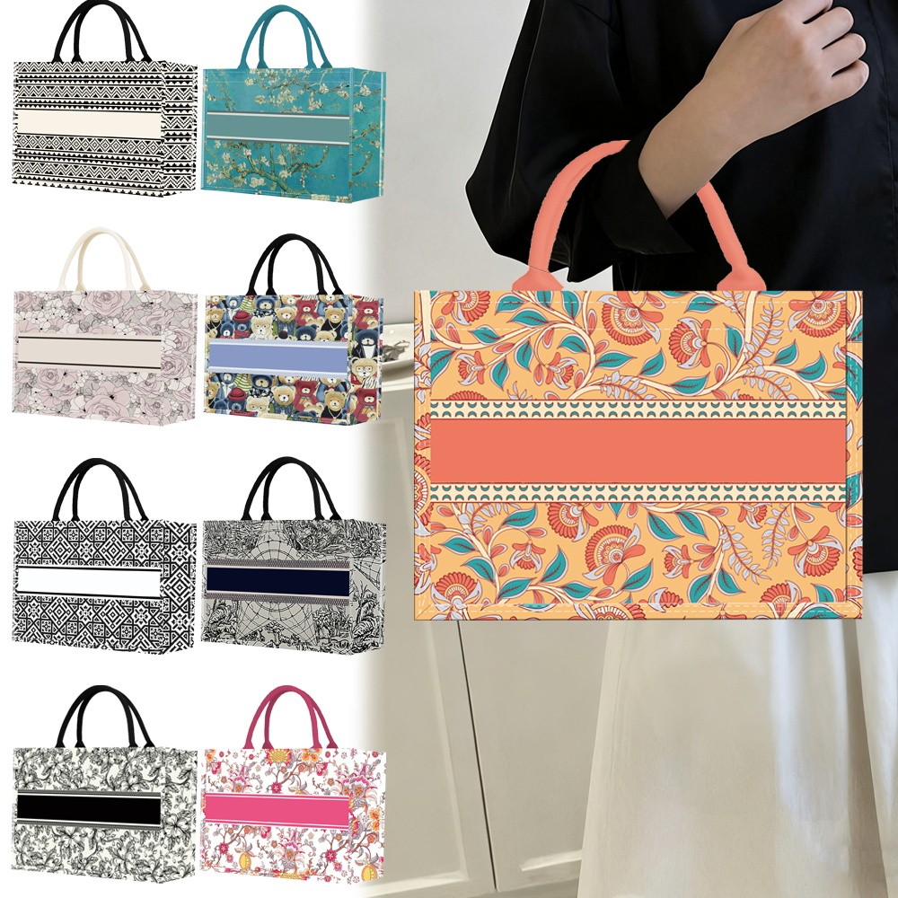 กระเป๋าผ้าแคนวาสผู้หญิง ทนทาน น้ำหนักเบา หลายลายสวย เหมาะสำหรับช้อปปิ้ง เดินทาง และใช้งานประจำวัน