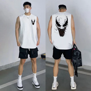 Sea.Tee เสื้อกีฬา เสื้อแขนกุด plus size ผ้าCotton 100% สบายและนุ่ม 'Venom' 3XL