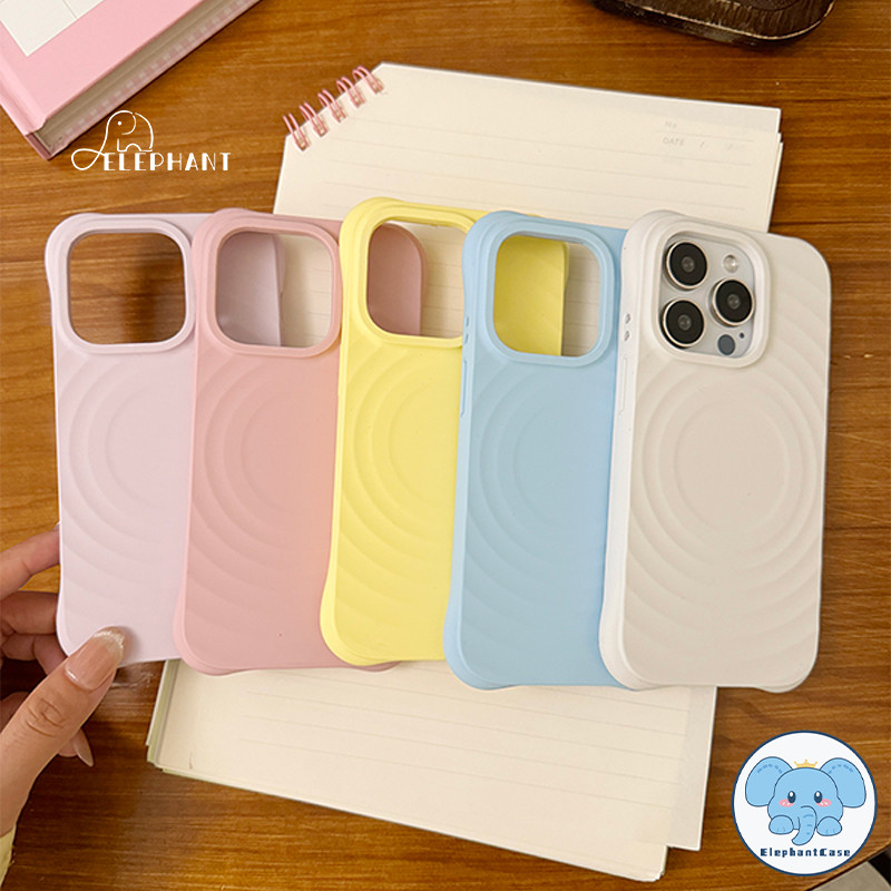 สำหรับIPhone 13 14 12 16 15 11 Pro Max XR X XS Max 14 16 15 Plus แนวโน้มแม่เหล็กดูดดึงดูดเคสซิลิโคนป้องกันการหยด