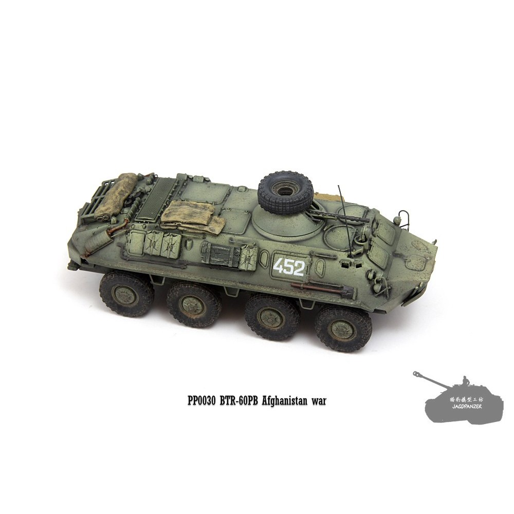 จัดส่งฟรี Six-pointer PP0030 1/72 BTR-60PB Armored Transporter 452 Afgistan War