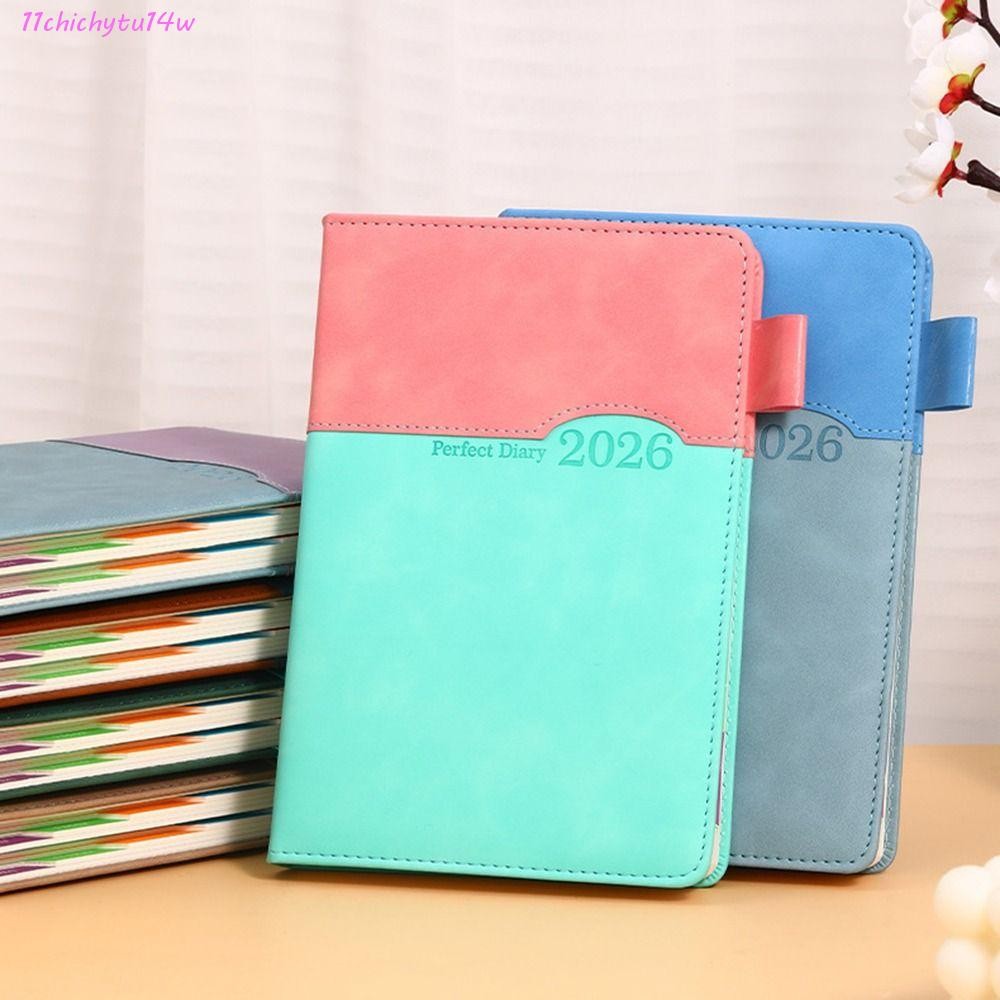 CHICHYTU14W A5 สมุดบันทึกวางแผนวาระองค์กรที่มีประสิทธิภาพ 365 วัน 2026 Schedule Planner Notepad ภาษา