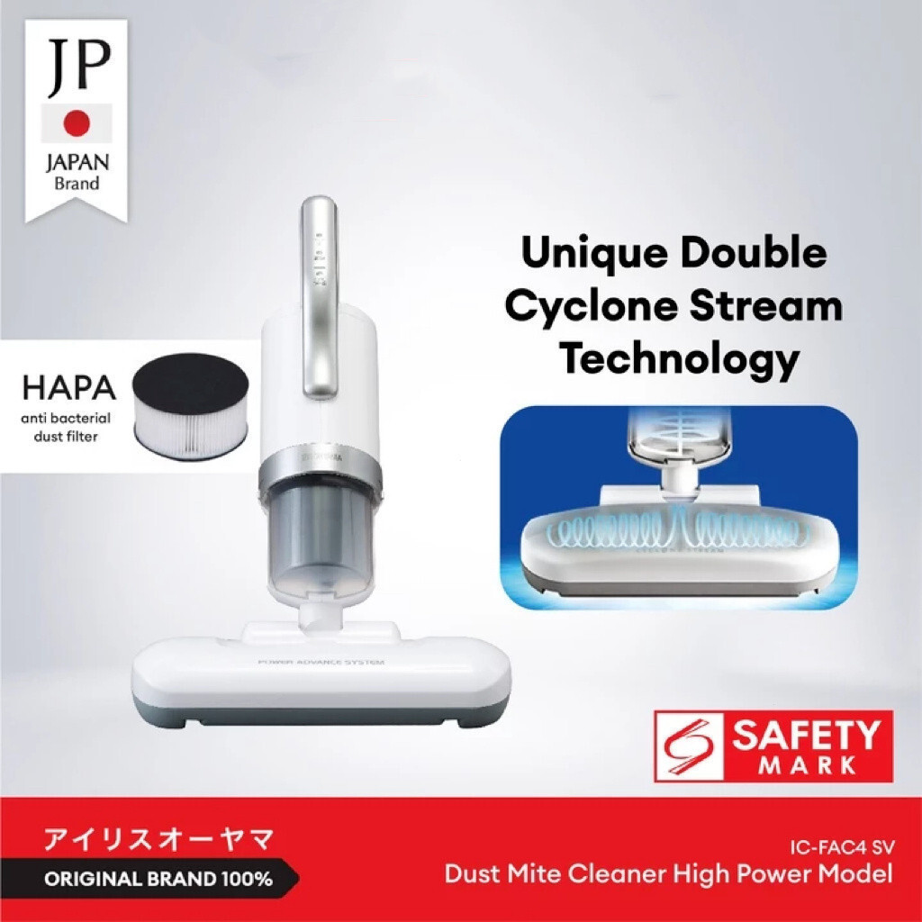 GREAT IRIS OHYAMA เครื่องดูดฝุ่นไรฝุ่น ICFAC4 สําหรับเตียงโซฟาเบาะที่นอนพลังงานสูงรุ่นล่าสุด
