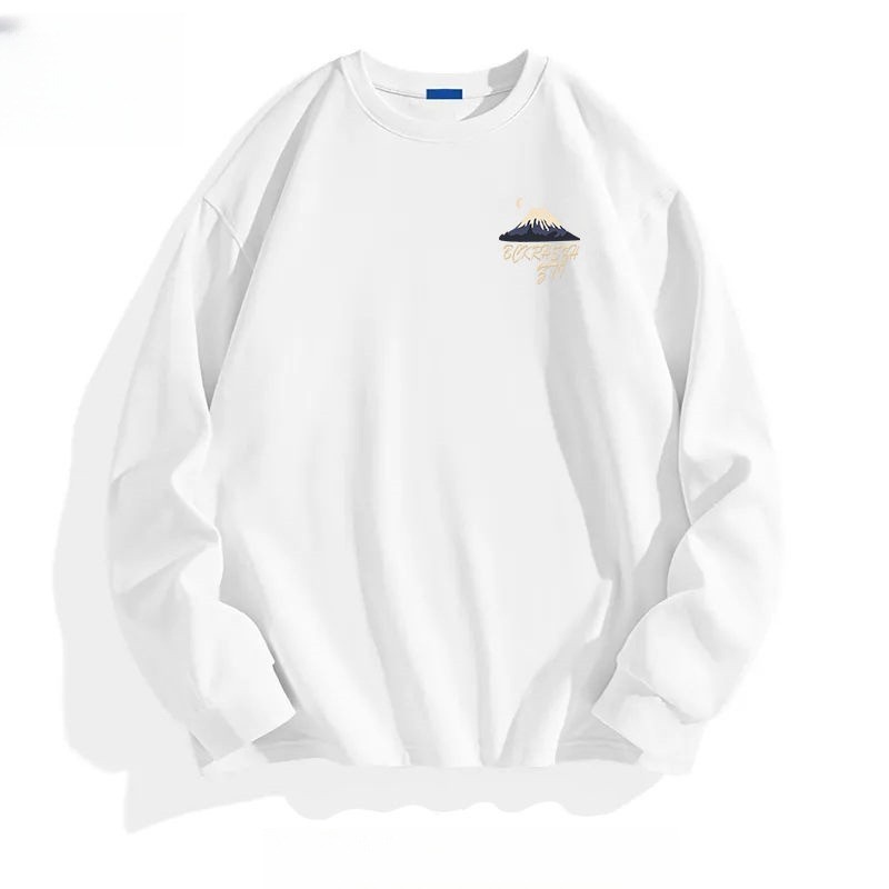 COD 2025 Lazy Fashion Trendy Solona 210g Cuffed Long Sleeve Trendy New Artistic Simple Japanese Hara