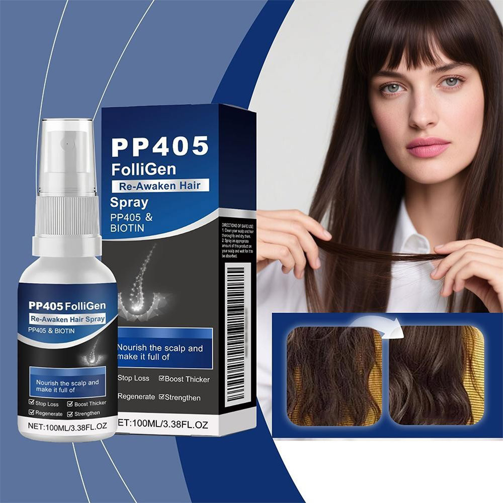 PP405 FolliGen Re- Awaken Hair Spray Biotin for Nourish The Scalp NEW