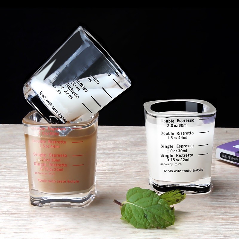 WeBear Cafe☕ แก้วตวง มีสเกลวัด ขนาด ขนาด 60ml / 2.0 oZ HY8B
