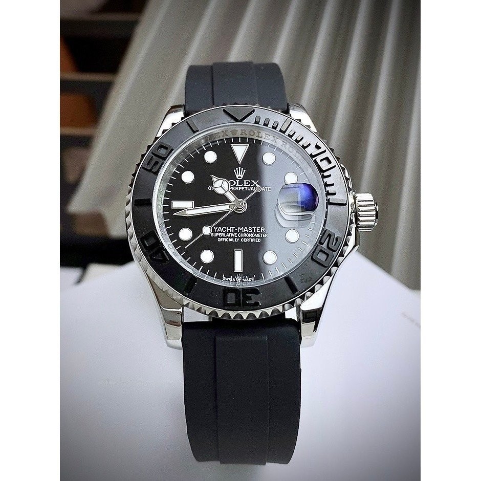 โรเล็กซ์ 2025_s. YATCH MASTER BLACK Watch-ยางรัดผมอัตโนมัติ-40mm-กันน้ํา-รับประกัน 24 เดือน G1UM