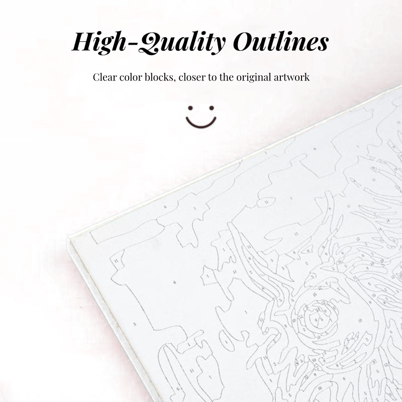 ภาพวาดมือสีน้ำมันดิจิตอล ภาพภูมิทัศน์สำหรับตกแต่งห้องนั่งเล่น ราคา ถูกที่สุด ดีลบีเคเค แกลเลอรีภาพที่ 9