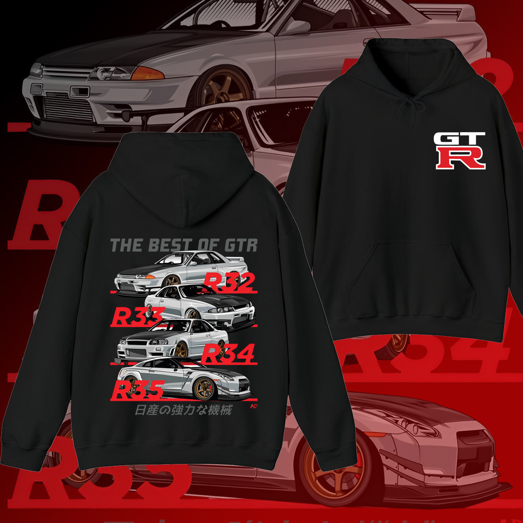 Attitude GTR Ares แขนยาว Hoodie สำหรับผู้ชายและผู้หญิง  M~3XL size (M-3XL)