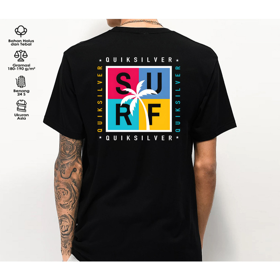 เสื้อยืดคอกลม DC Coffee Shop Surfing สําหรับผู้ชายและผู้หญิง XS-3XL