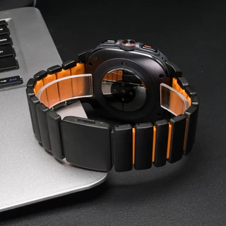 สายไทเทเนียมหรูหราสําหรับ Samsung Galaxy Watch Ultra 2025 Ultra2 ยางธุรกิจสําหรับ GALAXY WATCH ULTRA 47 มม. 2024 สายนาฬิกา