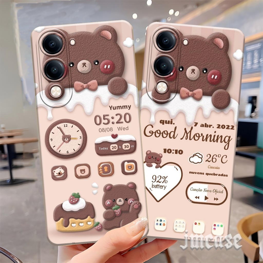 SOFTCASE VIVO Y19S GT 5G / VIVO Y04 / VIVO Y29S Cute Brown Bear Motif - เคส Vivo - เคสล่าสุด [SP09]
