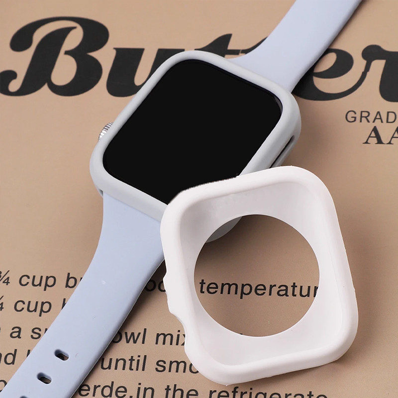 เคส + ฟิล์ม 2 ชิ้นสําหรับ Huawei Watch Fit 4 pro/Fit 4 เคสซิลิโคน + ฟิล์มกันรอยหน้าจอฟิล์มนุ่มป้องกันรอยขีดข่วน - รูปที่ 4