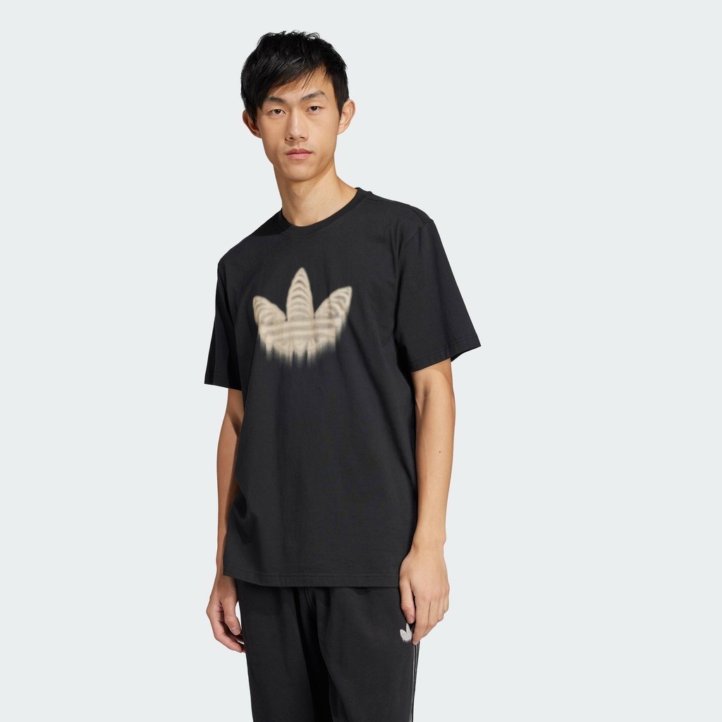 adidas ไลฟ์สไตล์ เสื้อยืด Skeleton Trefoil ผู้ชาย สีดำ JI5871