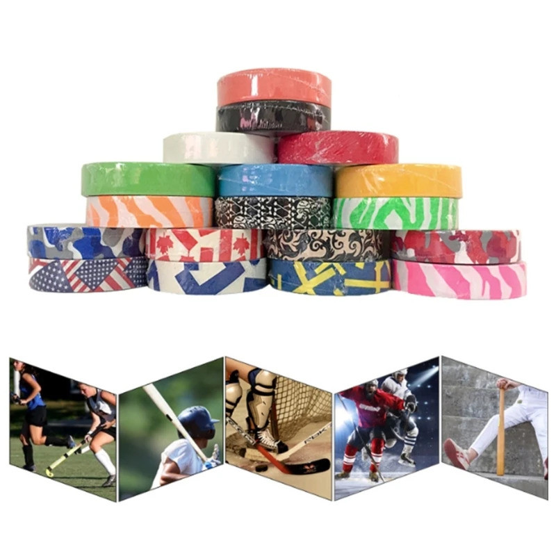 Hockey Tape Stick Anti-slip Ice Hockey เทป Self-Adhesive Hockey Stick Grips ทนต่อการสึกหรอกันน้ํา Ho