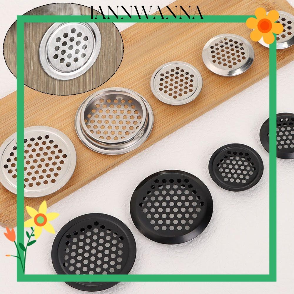 IANNWNA 10 ชิ้น Air Vent ตกแต่งเฟอร์นิเจอร์ฮาร์ดแวร์บ้านตู้เสื้อผ้าอุปกรณ์เสริม Louver สแตนเลสสตีลเครื่องประดับ