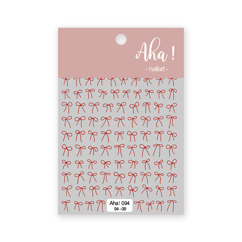 สติ๊กเกอร์ติดเล็บ 💕 สติ๊กเกอร์ติดเล็บมือ 3D ลายโบว์ หัวใจ กันน้ำ มีมากกว่า 30 แบบ ลายน่ารัก สุดฮิต ติดเล็บเด็ก - รูปที่ 6