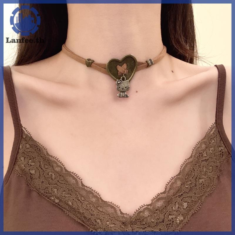 NFE Hello Kitty Retro สร้อยคอ Clavicle Chain Style เครื่องประดับทันสมัยสำหรับผู้หญิง