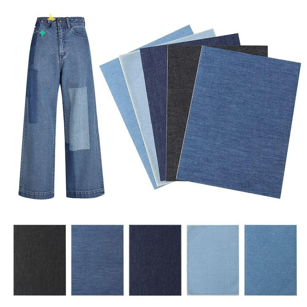 Self-Adhesive Denim Patch Patch Seam-Free Seamless Repair เข่า Hole ล้างทําความสะอาดได้เสื้อผ้าซ่อม Handy เครื่องมือ