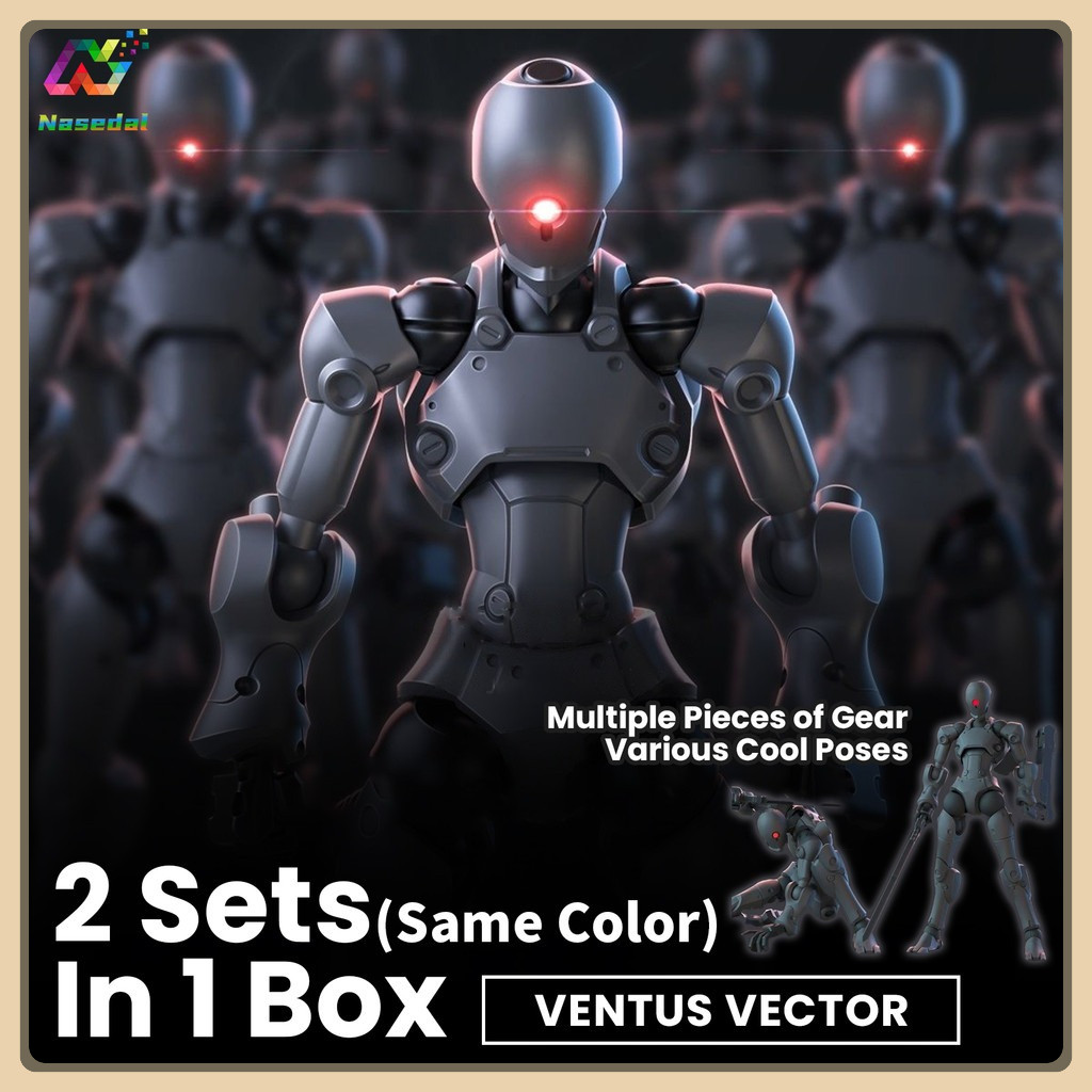 Sheik แผ่นดินใหญ่ 1/144 3MIN-A Series Assault Alien 2-Pack Set Sci-fi Army Model Kit Action Figures สําหรับ Troop Display & Collection Hobby