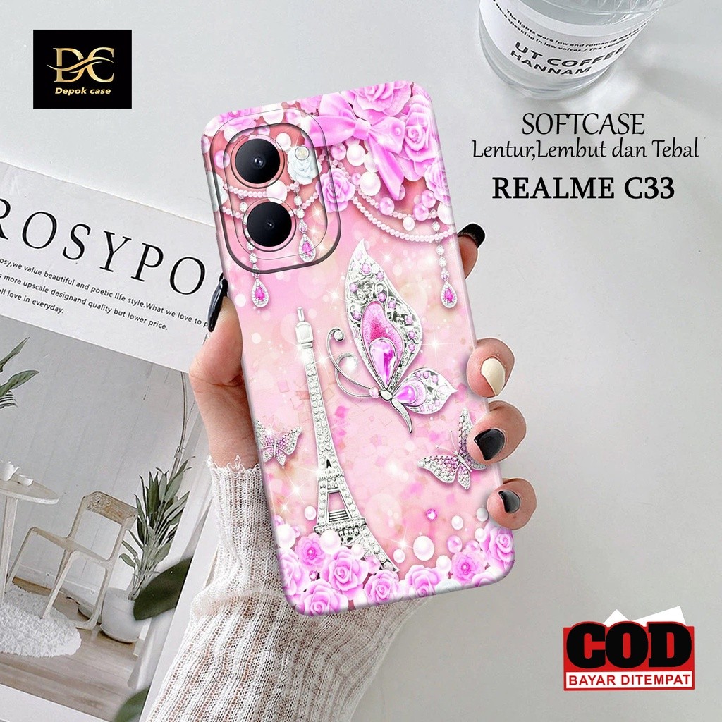 HP MAKMUR - เคส Realme C33 ล่าสุด - เคสแฟชั่น PARIS - เคสโทรศัพท์ Realme C33 ล่าสุด - เคสโทรศัพท์ Re