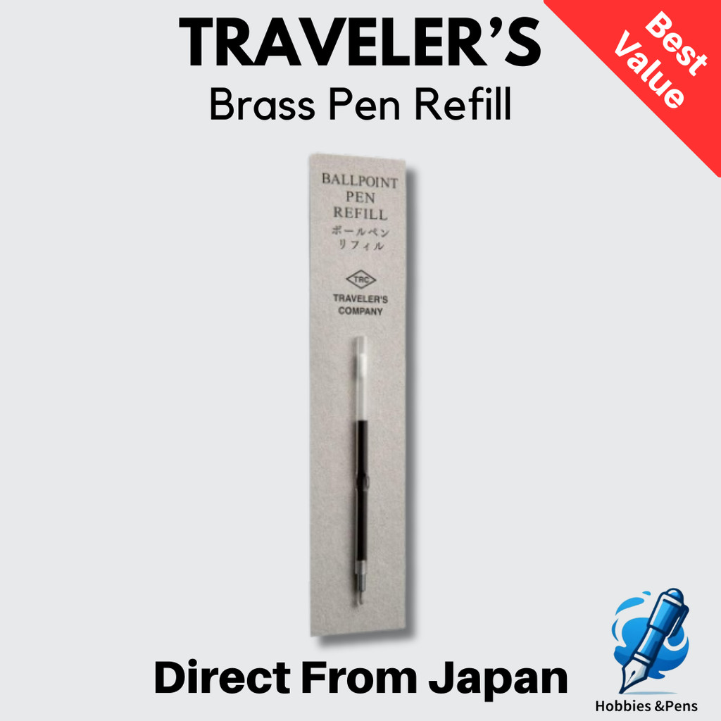 Traveler’s Company Brass Ballpoint Pen Refill Genuine Brass Product Series Authentic Japan