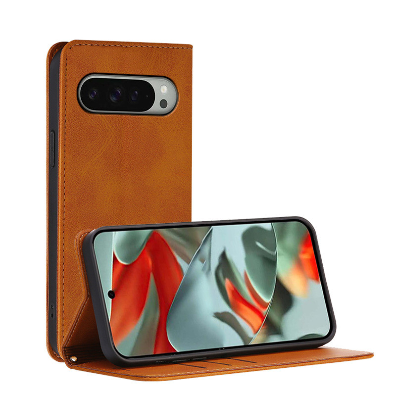 เคสโทรศัพท์สําหรับ Google Pixel 10 Pro XL 6 7 8 9 Pro 6A 7A 8A 9A Matte Retro Flip Casing Business C