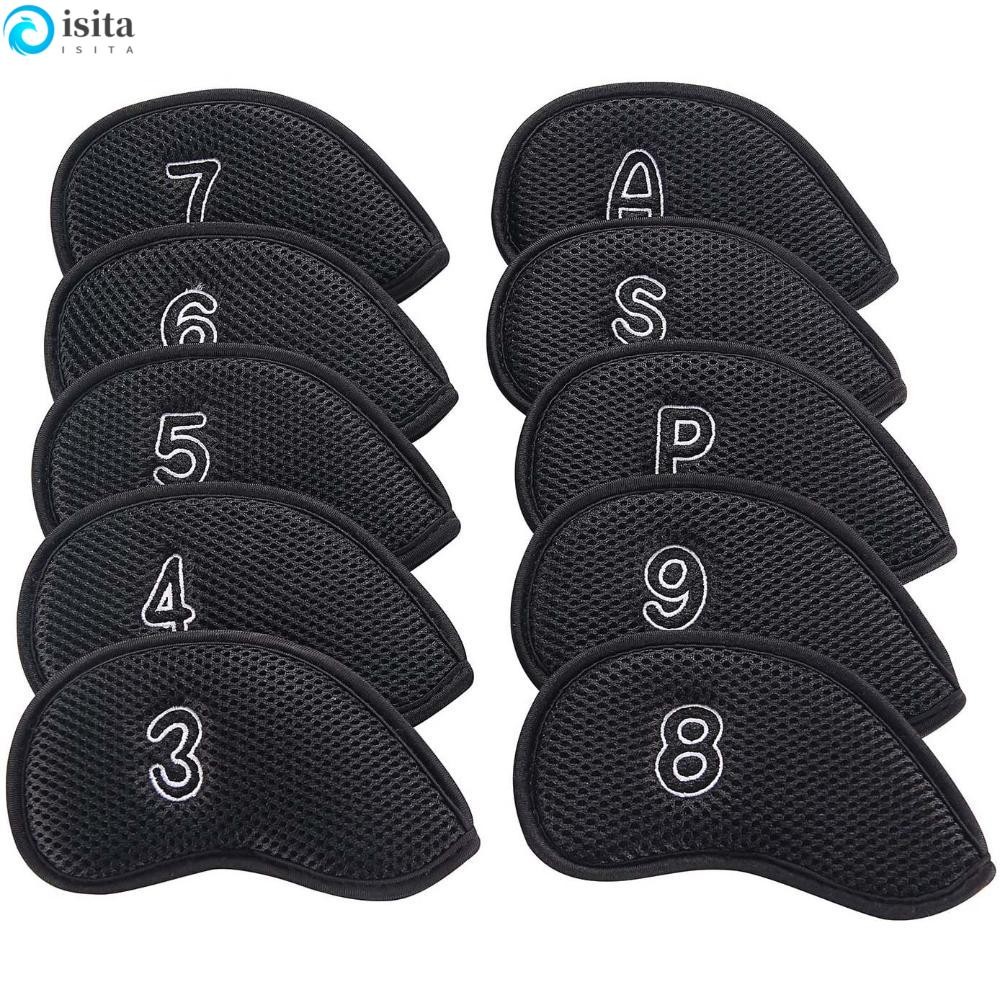 ISITA Golf Club Cover Golf Putter 10pcs Golf Head Cover Neoprene Protective Cover With Number Design