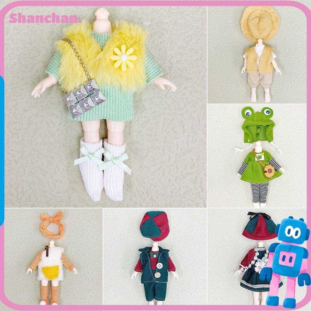 SHANCHAN ตุ๊กตาสัตว์ชุดสําหรับ Ob11 Gsc สําหรับ 1/11Obitsu11 Ob11 แฟชั่น 16 ~ 17 ซม.ตุ๊กตาชุด