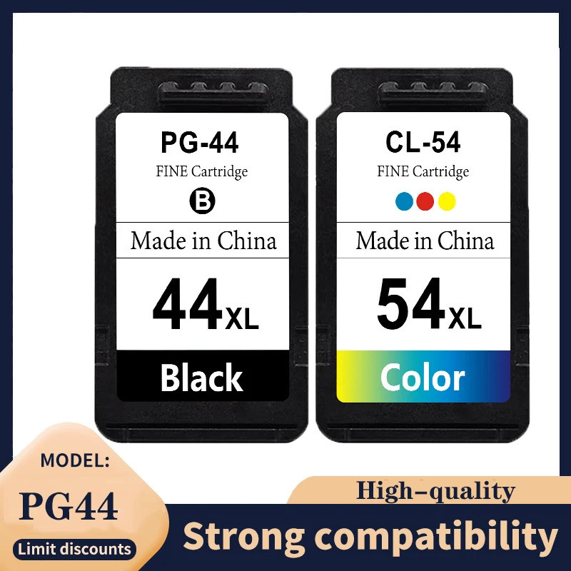 PG-44 CL-54 ตลับหมึกที่ผลิตใหม่ PG44 สีดํา CL54 สีสําหรับ Canon Pixma E401 E402 E461 E471 E481 เครื่