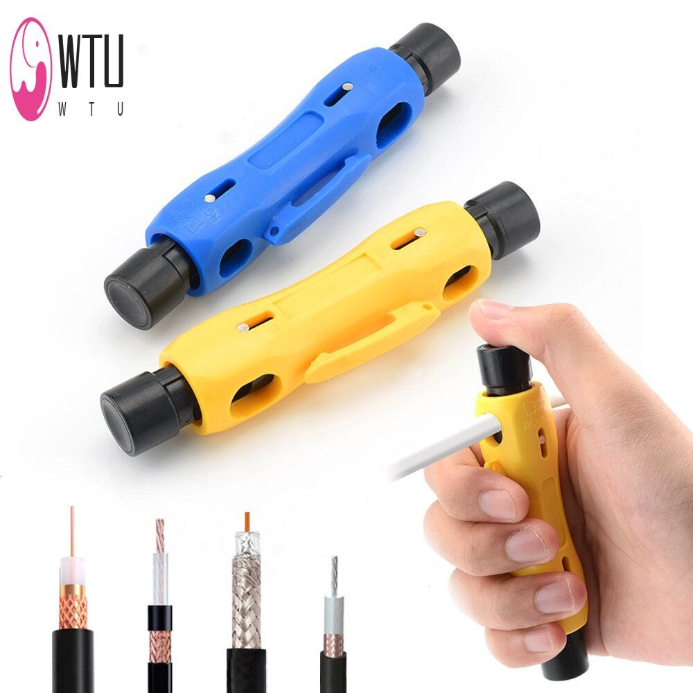 แบบพกพา RG6 RG7 RG11 RG59 Coaxial Cable Stripper - เครื่องปอกสายไฟอเนกประสงค์สําหรับการติดตั้ง