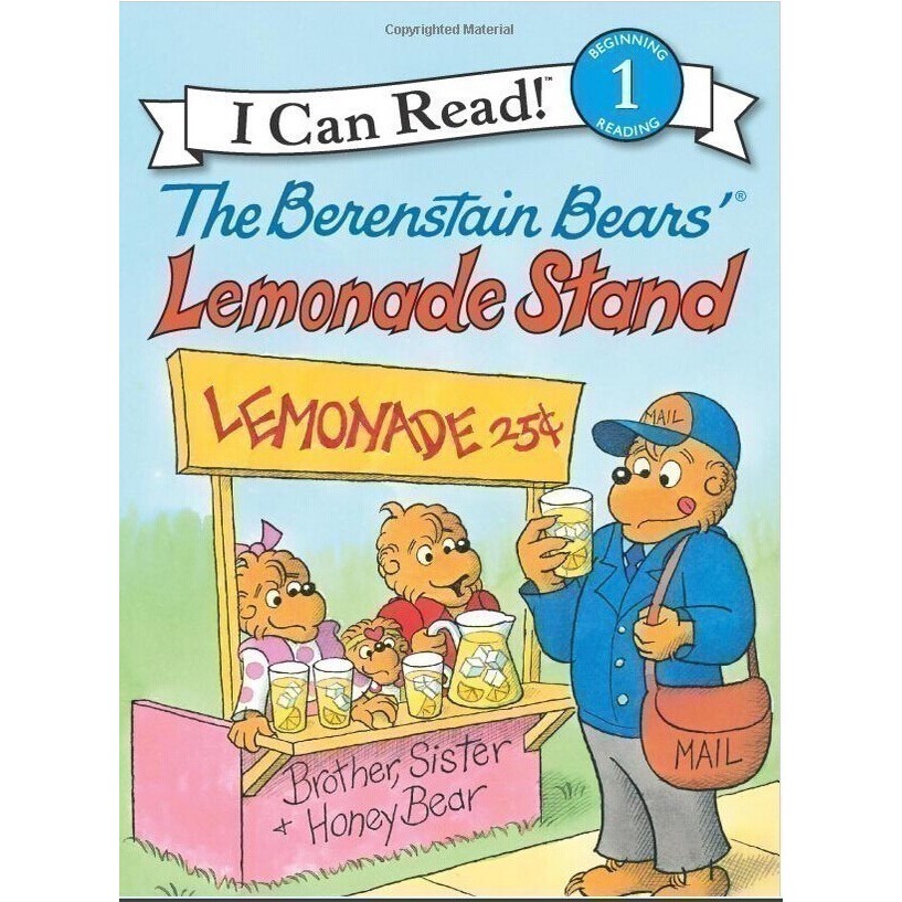 英文原版本The Berenstain Bear Lemonade Stand Pull Kian อ่านได้ 1 ระดับ เชคหนังสือ