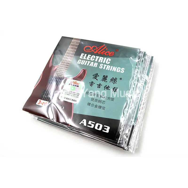 10 แพ็ค Alice A503-L/017 สายกีตาร์ไฟฟ้า G-3rd สายเหล็กชุบเดี่ยวจัดส่งฟรี