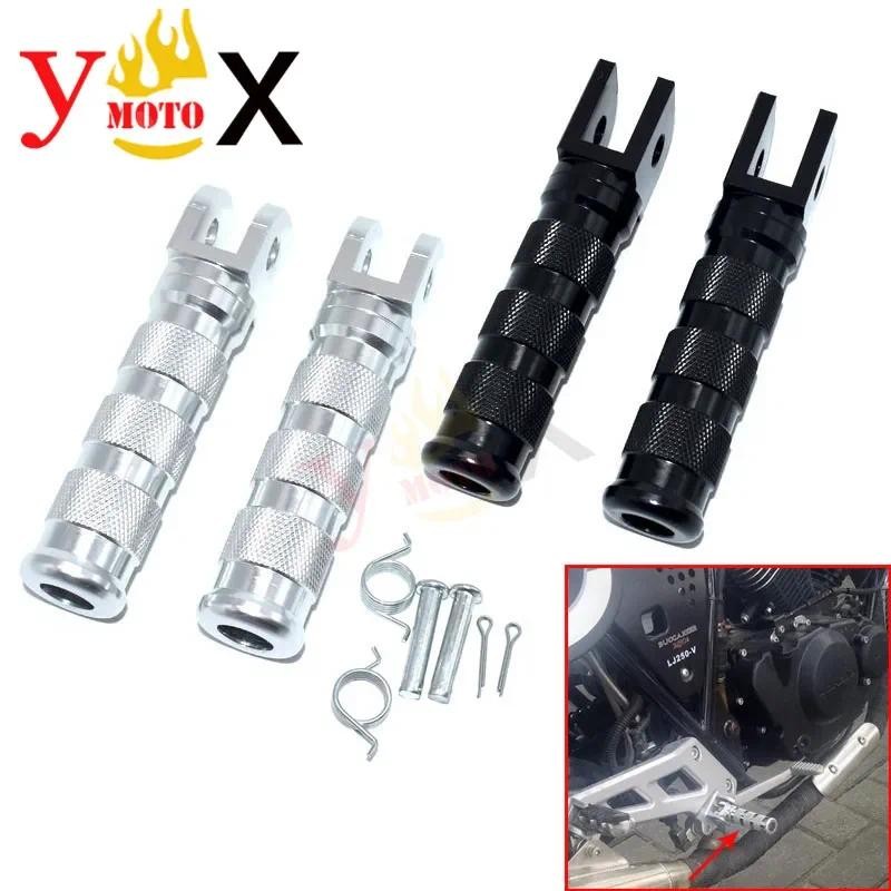 รถจักรยานยนต์ด้านหน้าเท้า Peg Footpeg Footrest CNC สําหรับ Honda CBR250 CBR500R CB400SS CB500 CB900F