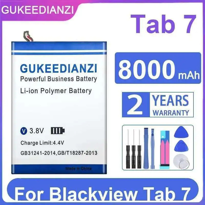 แบตเตอรี่แท็บเล็ตประสิทธิภาพสูงสําหรับ Blackview Tab 7 8000Mah
