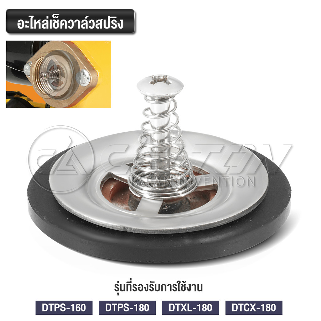 DELTON เช็ควาล์วสปริง กันน้ำไหลกลับ วาล์วน้ำสแตนเลส Check Valve รุ่น CV-04 อะไหล่ปั๊มน้ำ Automatic Water Pump