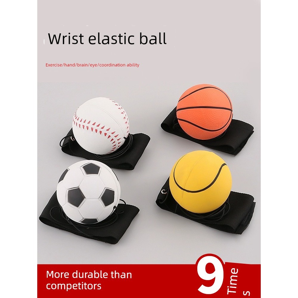 ข้อมือ Bouncy Ball พร้อมเชือกเด็กของเล่นเด็กแกว่ง Ball Bounce ข้อมือ Power Ball Bounce Bounce