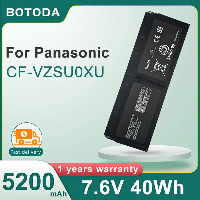 BOTODA CF-VZSU0XU แบตเตอรี่แล็ปท็อปสําหรับ Panasonic CF-XZ6 CF-XZ62 CF-XZ6C CF-XZ6D CF-XZ6T CF-XZ6U 