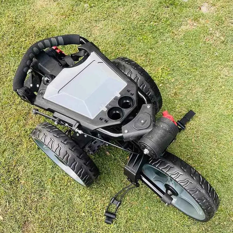 Well-made VolfGolf Quick Folding 3 Wheel Push Cart Golf Trolley Folding Golf Bag Car
