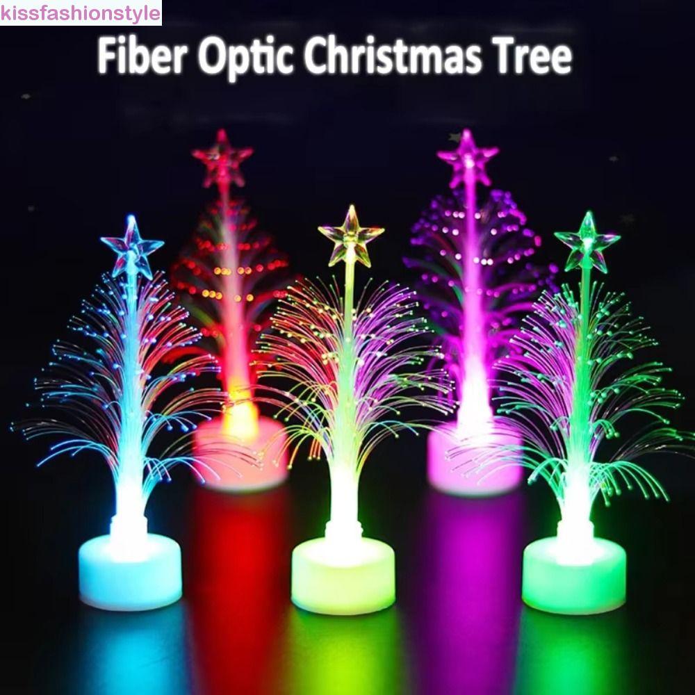 KISSFASHIONSTYLE LED Christmas Fiber Tree, Luminous Color-changing Color-changing Fiber Tree, LED Li