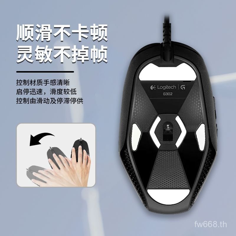 ยอดนิยม Second-Generation อัพเกรด PTFE Ice Version สติกเกอร์เท้าเหมาะสําหรับ Logitech G302/G303 Mous
