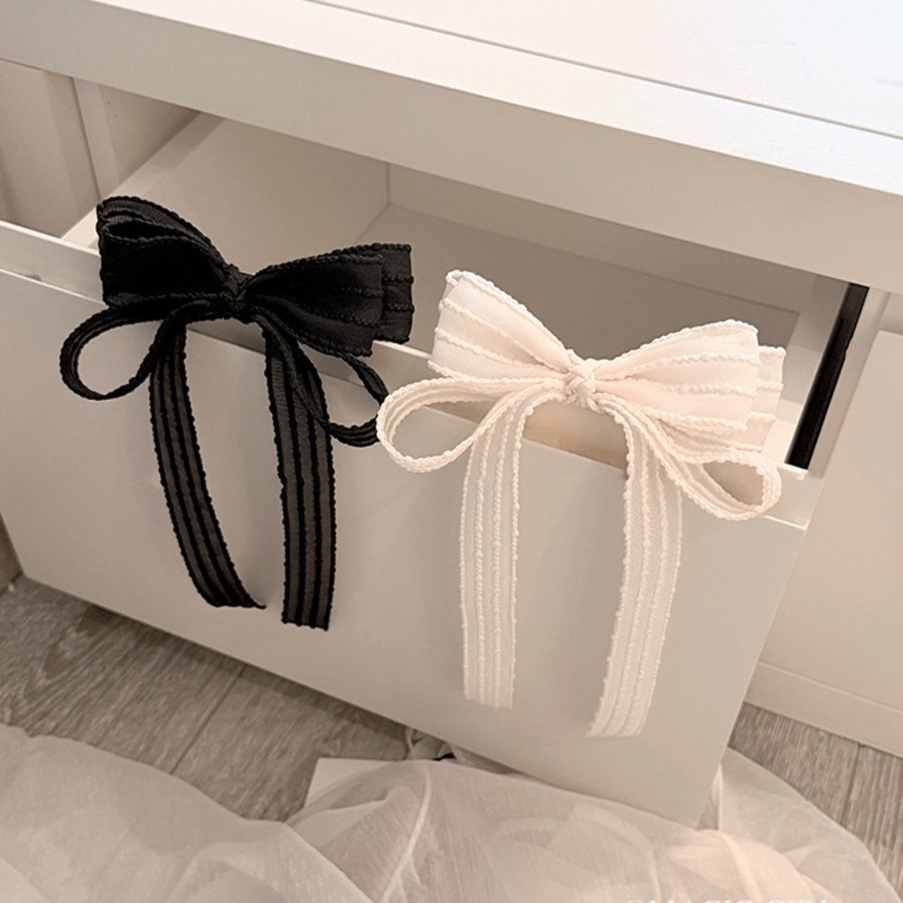 Mouga/Pure Desire ลูกไม้ลูกไม้โบว์กิ๊บ Classy ด้านหลังหัว Hairpin อุปกรณ์เสริมผมครึ่งผูกผม Headdress คลิป