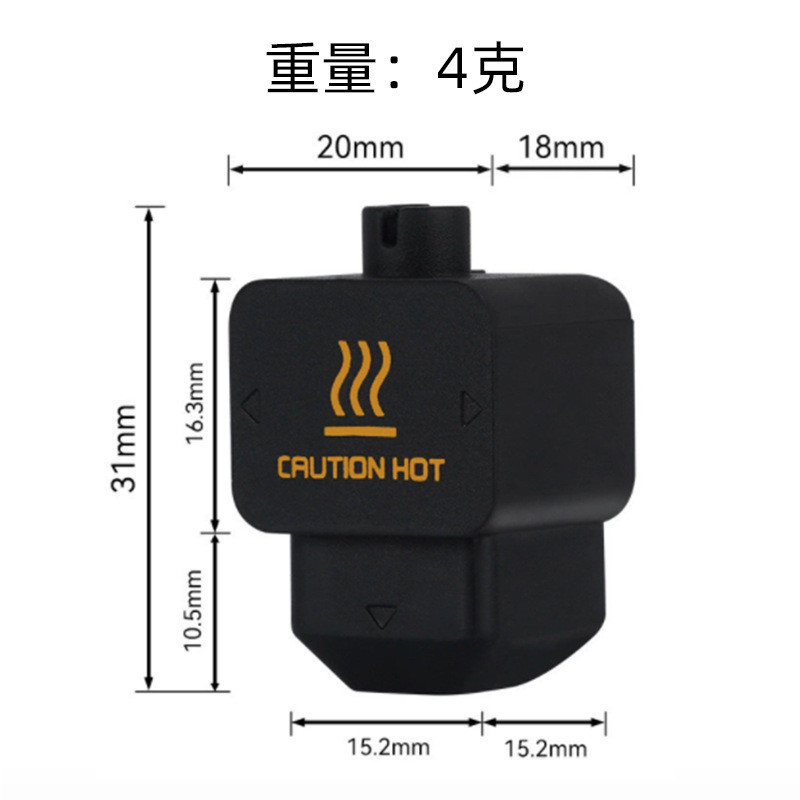 3D เครื่องพิมพ์อุปกรณ์เสริม Bambu Lab Bambu Lab H2D/H2S Hot End หัวฉีดซิลิโคนป้องกันกรณีสีดําทนอุณหภ